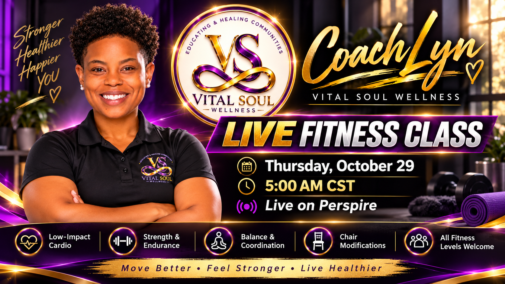 Welcome to Move Well, Feel Strong with Coach Lyn!